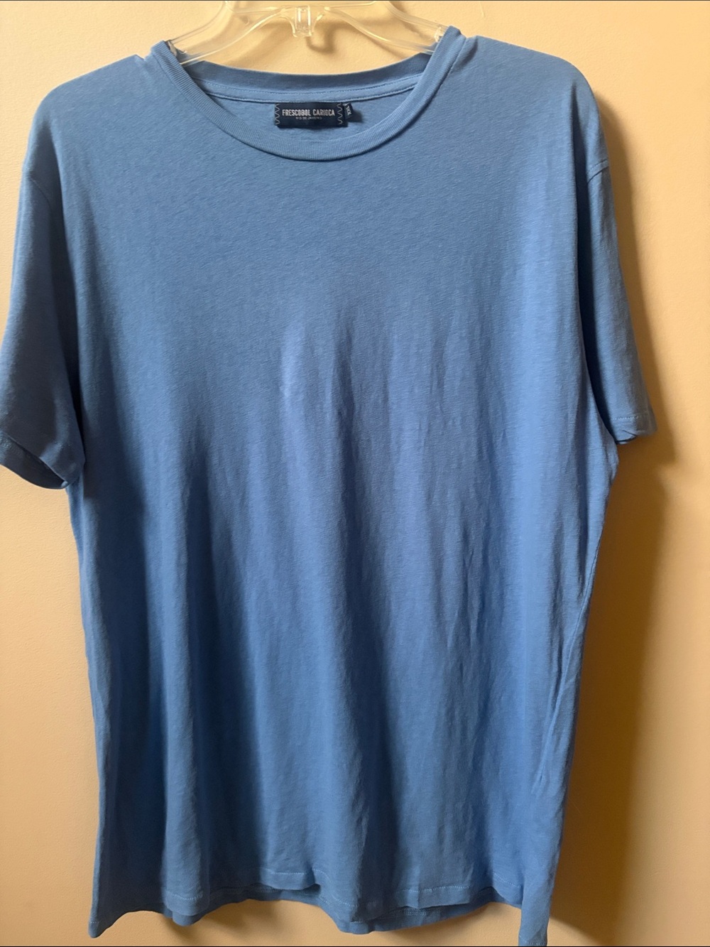 Frescobol Carioca Sky Blue Linen Blend Tee